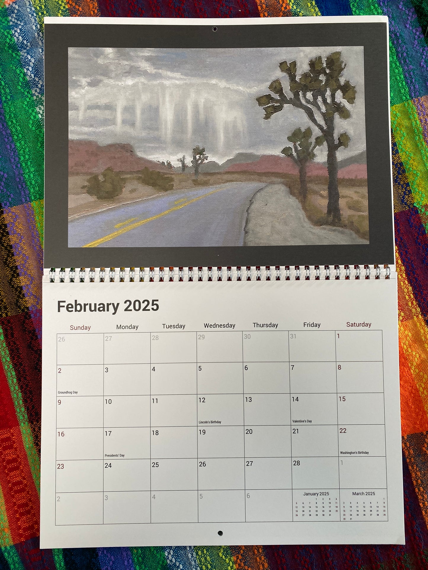 2025 Desert Landscapes Wall Calendar