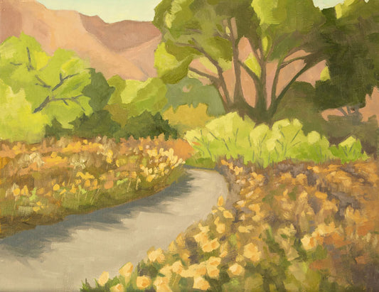 Early Spring in the Desert - Original Oil Painting
