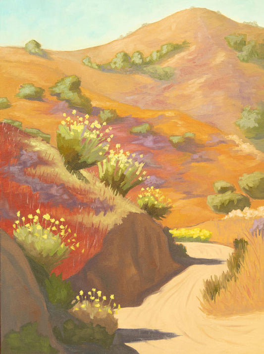 The Colors of Spring in the Desert - Original Oil Painting